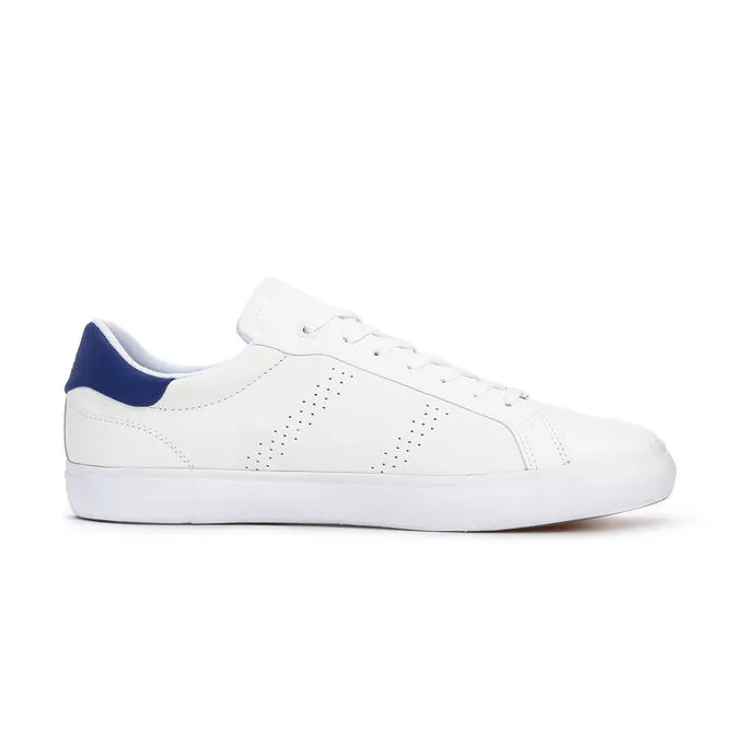 POWER COURT 2.0 LEATHER SNEAKERS Man White Blue