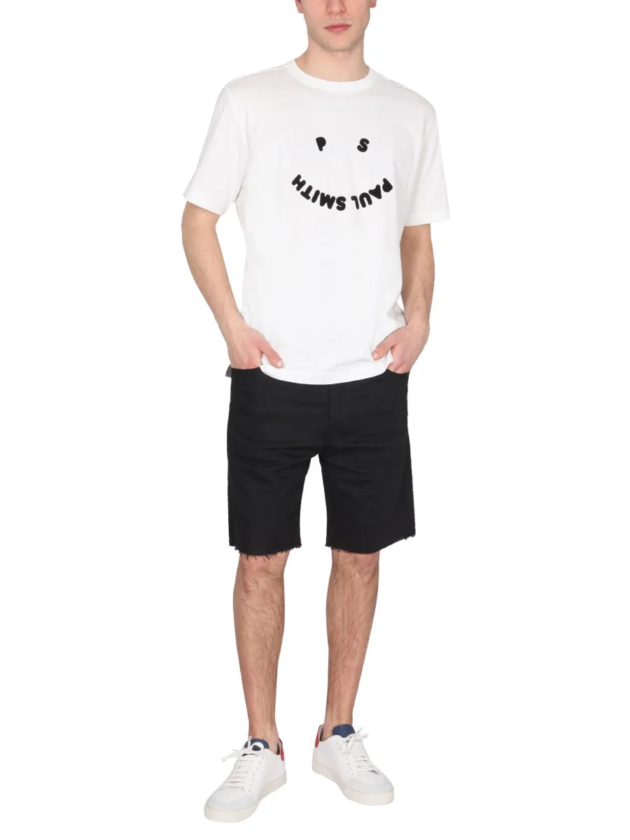 PS Paul Smith Smiley Logo Crewneck T-Shirt