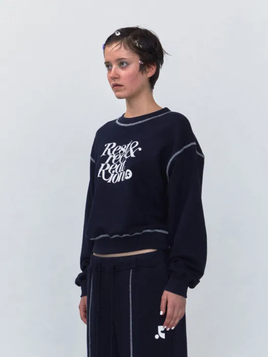 Rest & Recreation  |Crew Neck Street Style Long Sleeves Plain Cotton Oversized