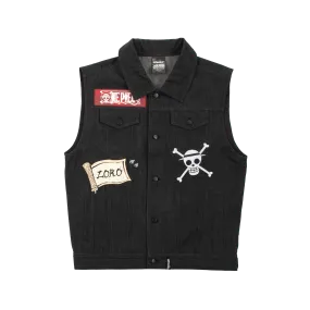 Roronoa Zoro Black Denim Vest