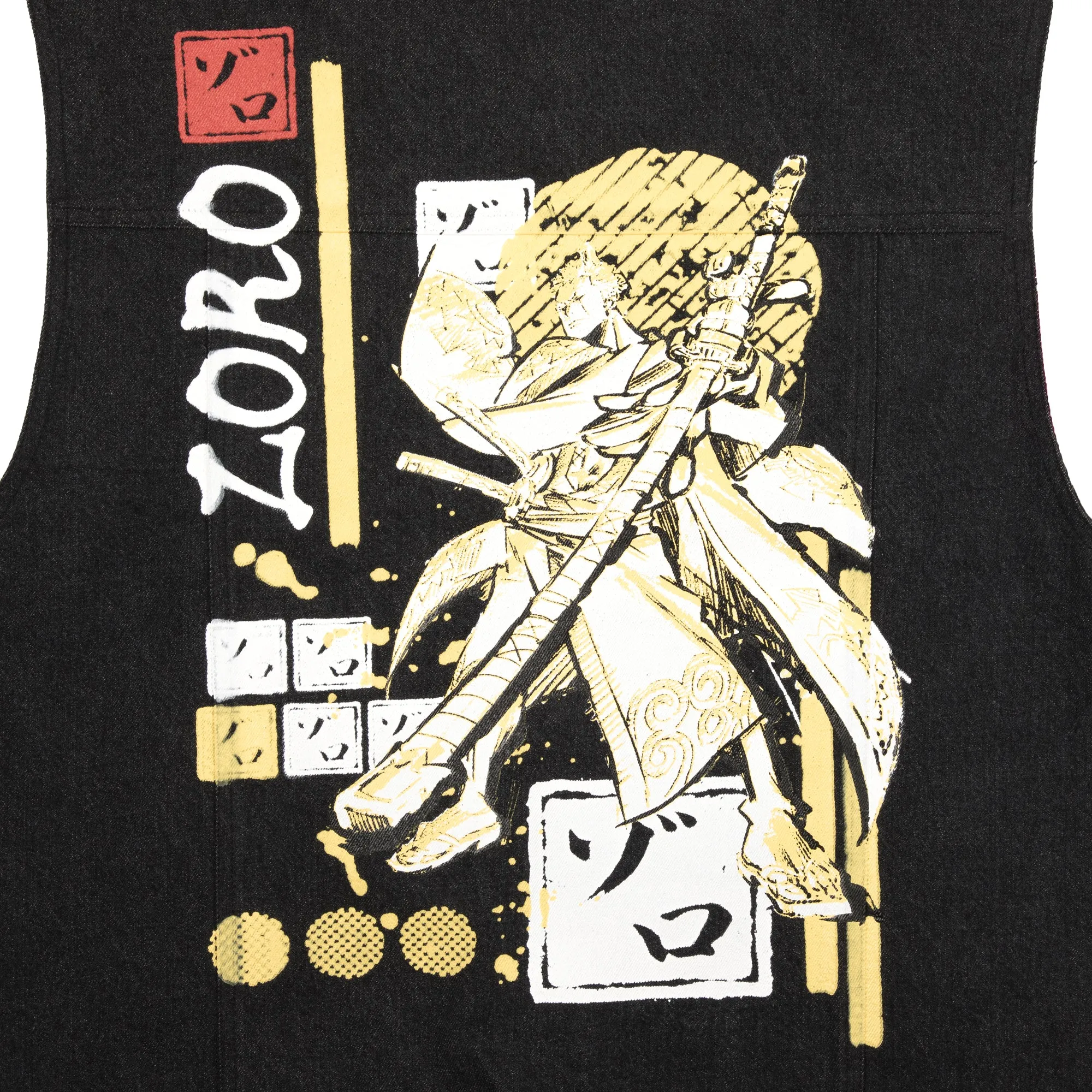 Roronoa Zoro Black Denim Vest