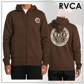 RVCA  |Unisex Street Style Long Sleeves Plain Oversized Logo