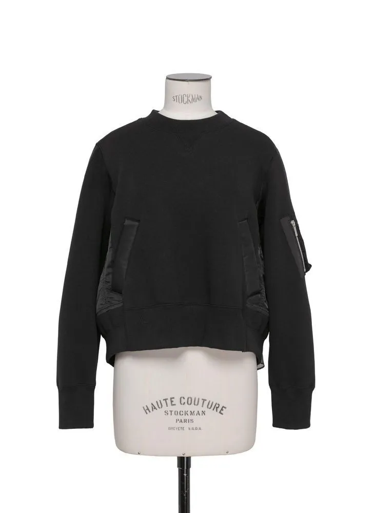 sacai  |Crew Neck Unisex Nylon Street Style Long Sleeves Plain