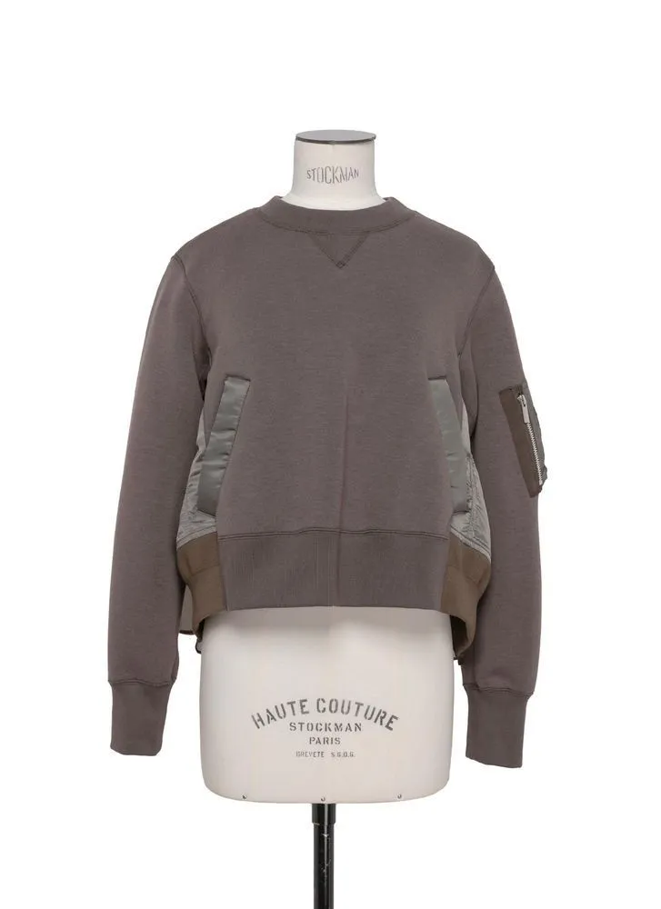 sacai  |Crew Neck Unisex Nylon Street Style Long Sleeves Plain