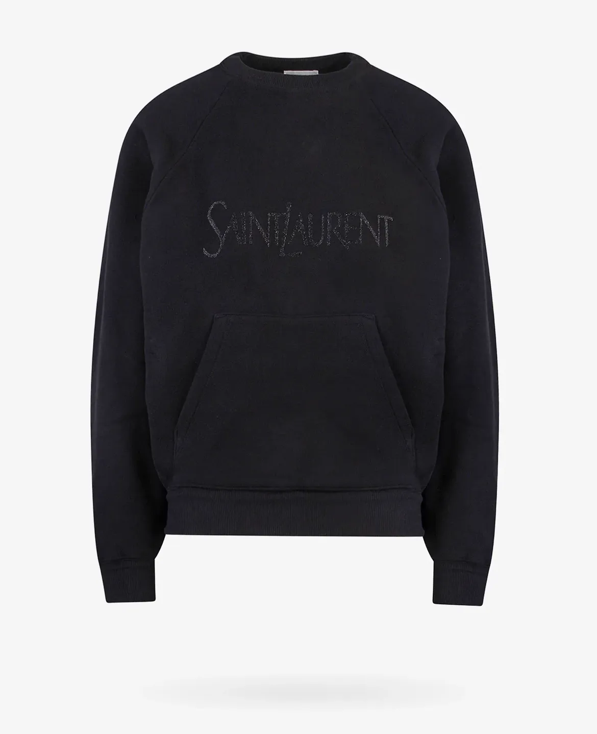 Saint Laurent  |Street Style U-Neck Long Sleeves Plain Cotton Logo