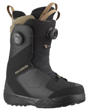 Salomon Women's Kiana Dual Boa Snowboard Boots - Black / Black / Sepia Tint - 2024