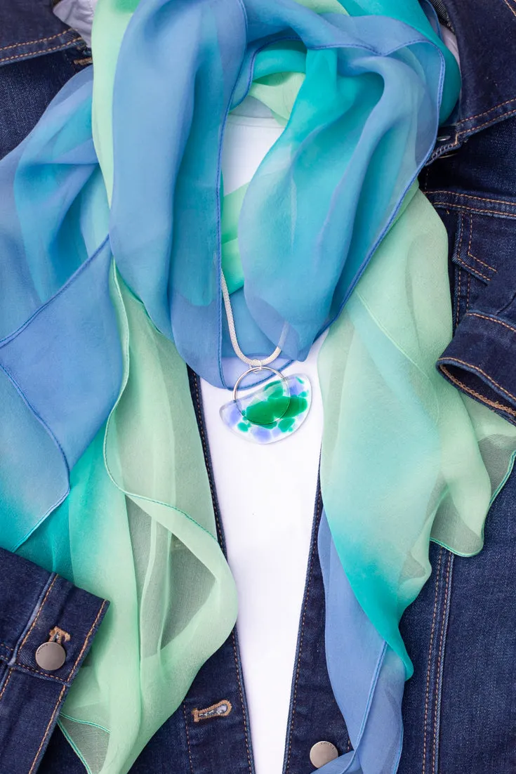 Sea Tie Dye Scarf