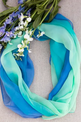 Sea Tie Dye Scarf