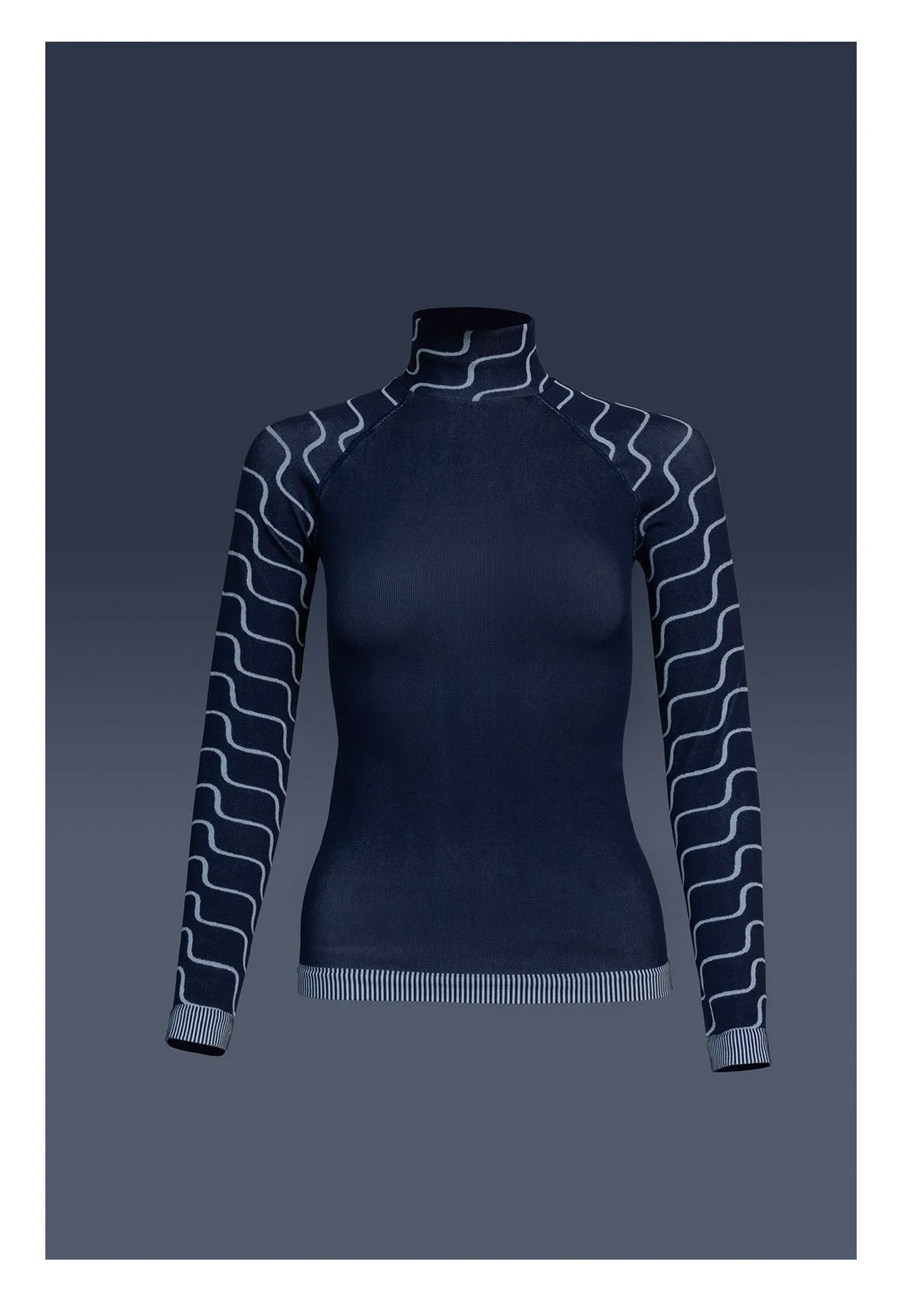 Sloobie Megeve Thermal Base Layer Top in Navy