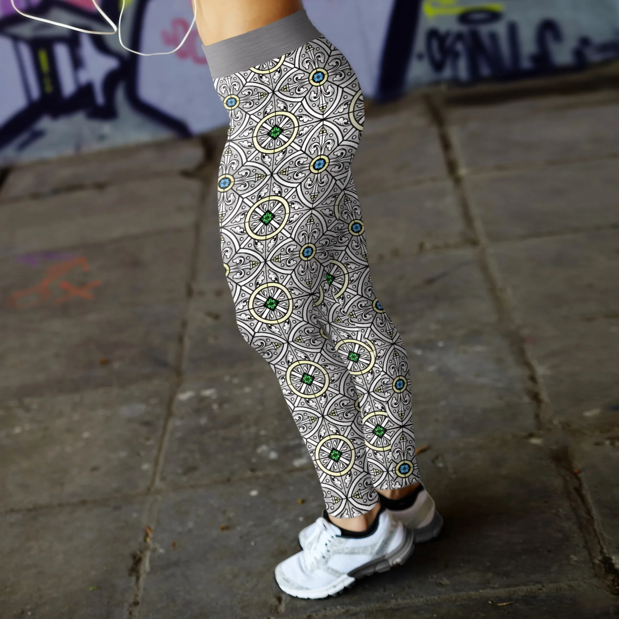 Stained Glass Church Window Leggings