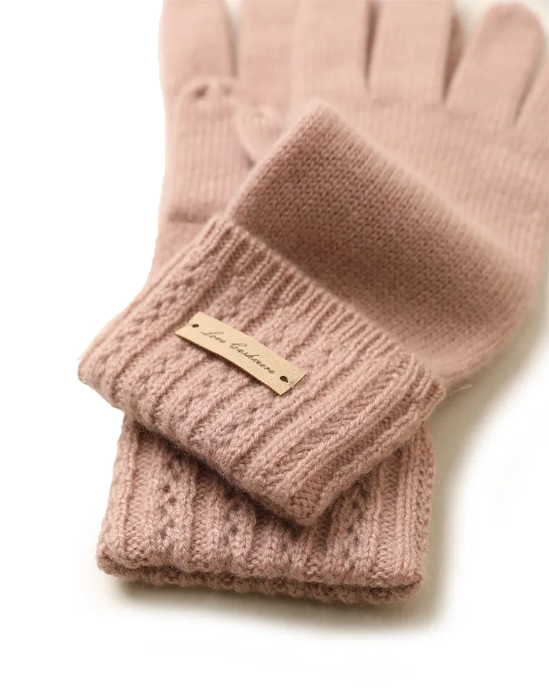 Stylish Cashmere Beanie Set