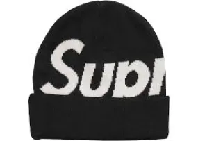 Supreme Big Logo Cashmere Beanie (FW17) Black