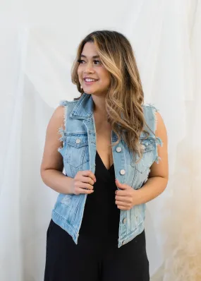 The Harper Denim Vest