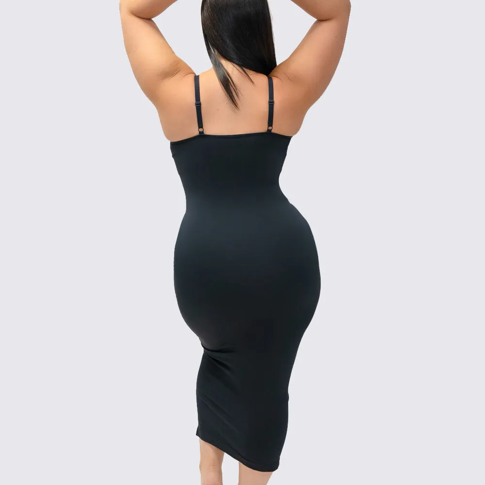 The Shapewear Dress V-Neck Midi