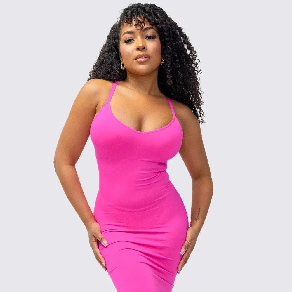 The Shapewear Dress V-Neck Midi