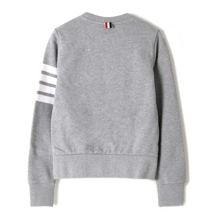 THOM BROWNE  |Crew Neck Street Style Long Sleeves Plain Cotton Logo