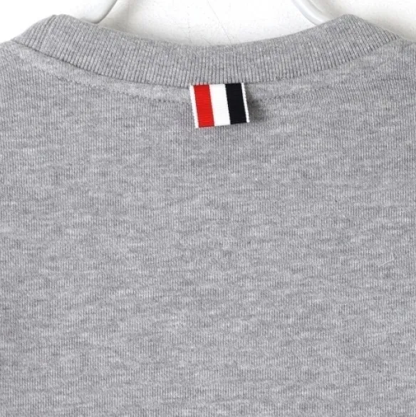 THOM BROWNE  |Crew Neck Street Style Long Sleeves Plain Cotton Logo