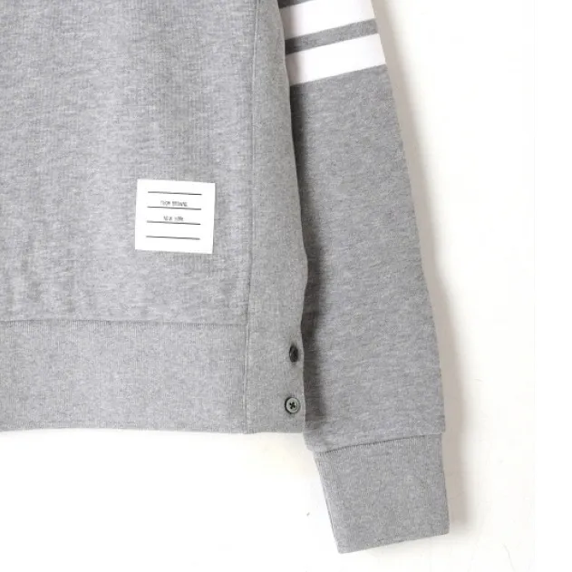 THOM BROWNE  |Crew Neck Street Style Long Sleeves Plain Cotton Logo