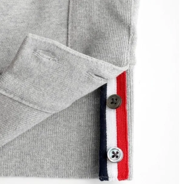 THOM BROWNE  |Crew Neck Street Style Long Sleeves Plain Cotton Logo