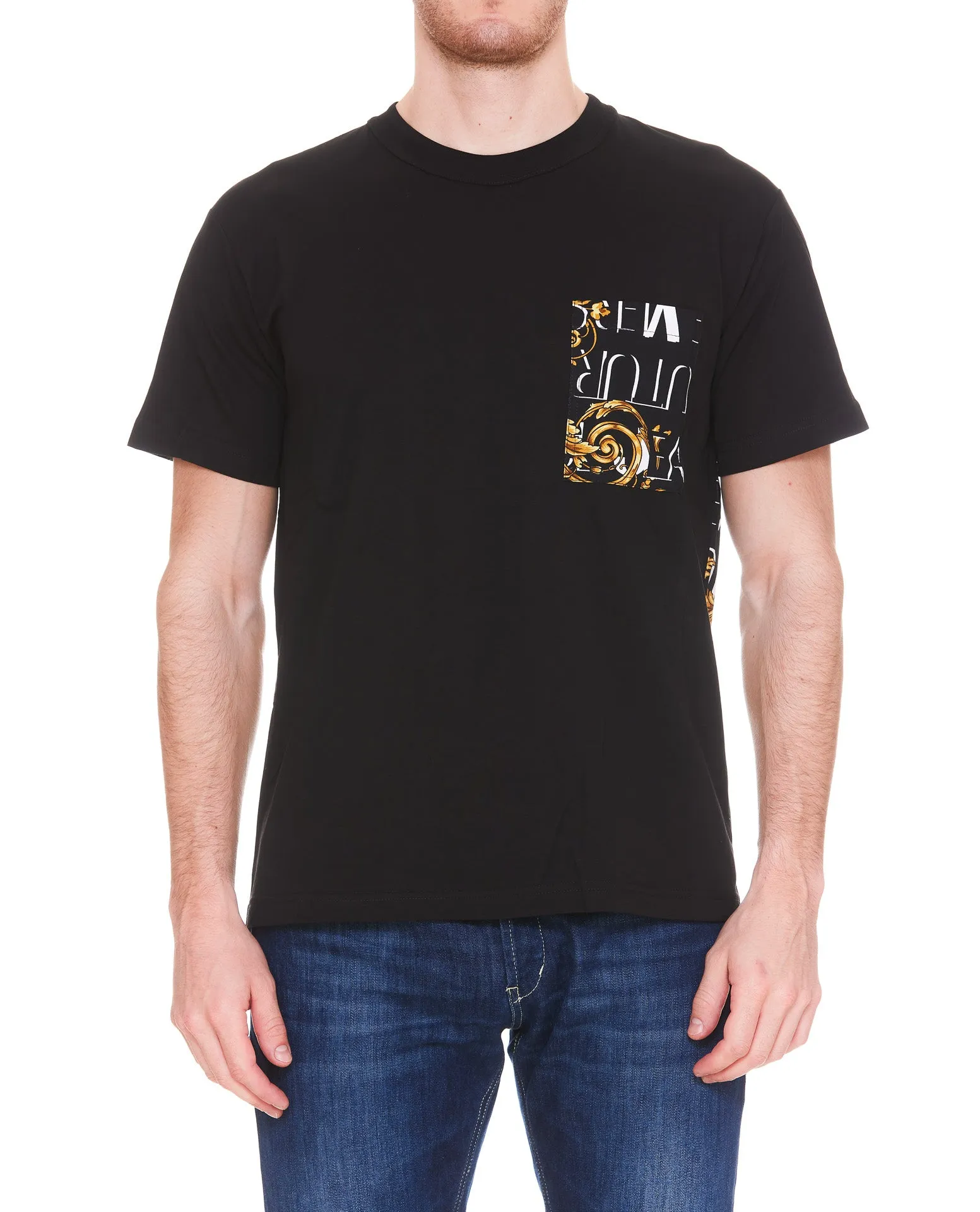 Versace Jeans Couture Logo Printed Crewneck T-Shirt