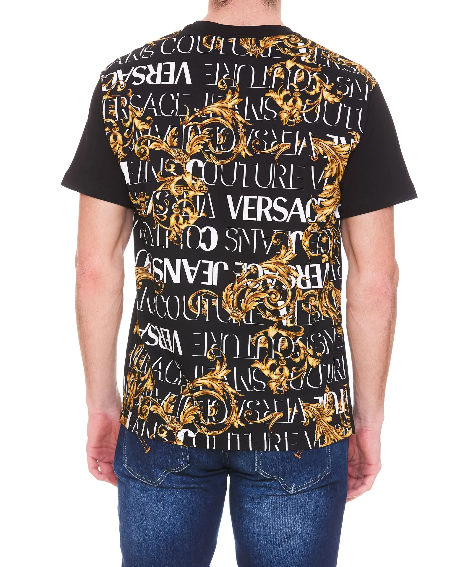 Versace Jeans Couture Logo Printed Crewneck T-Shirt