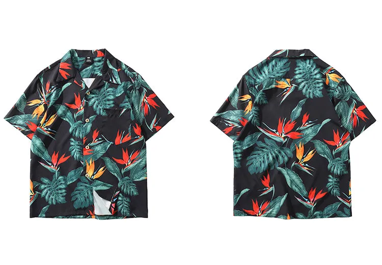 Vintage Hawaiian Leaf Button Down