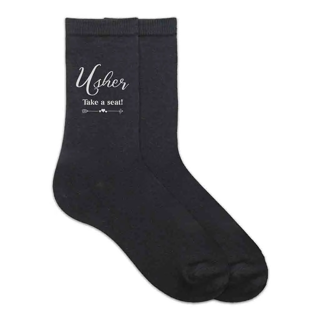 Wedding Party Socks for the Wedding Usher