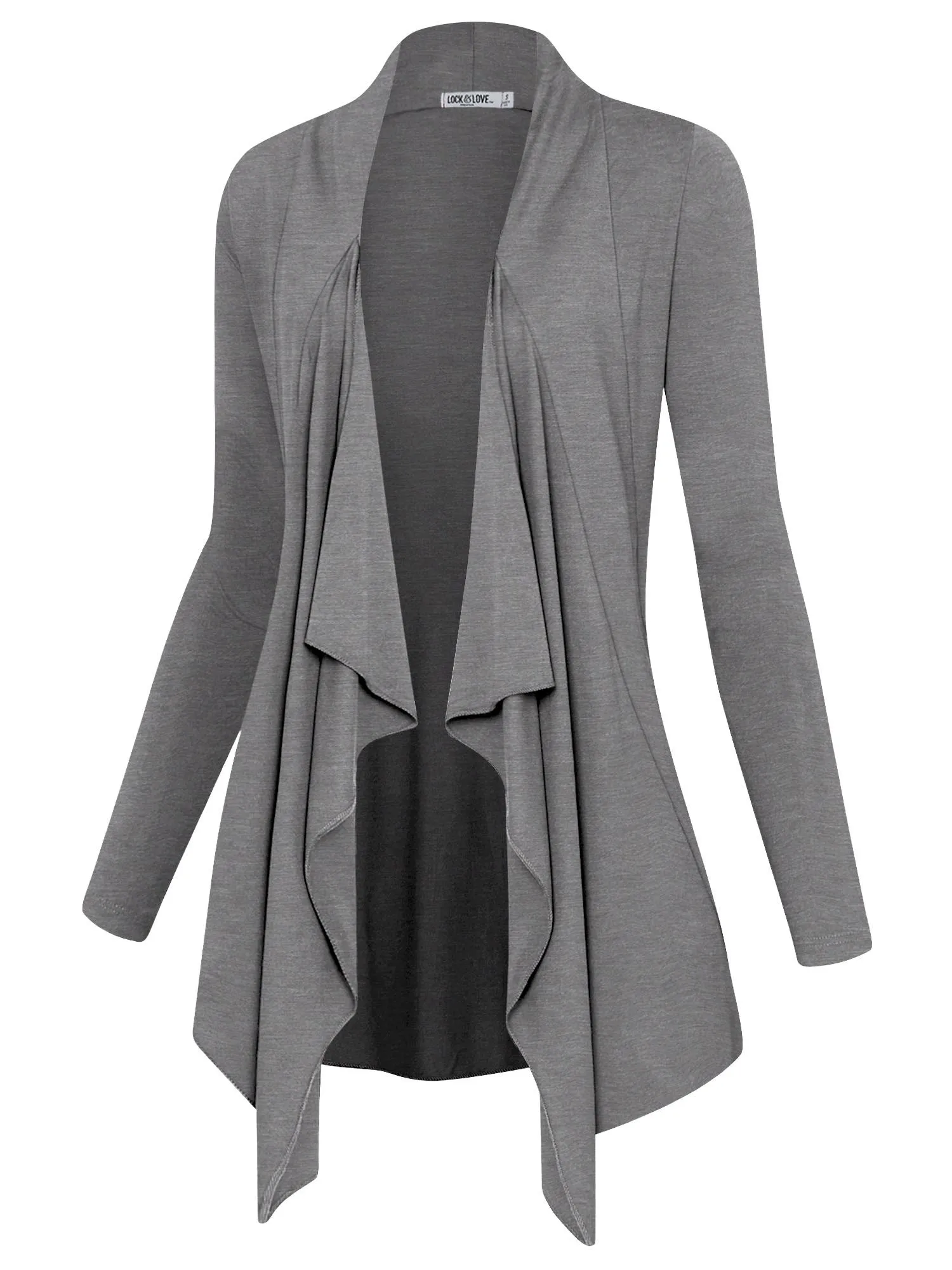 Women's Drape Front Open Cardigan