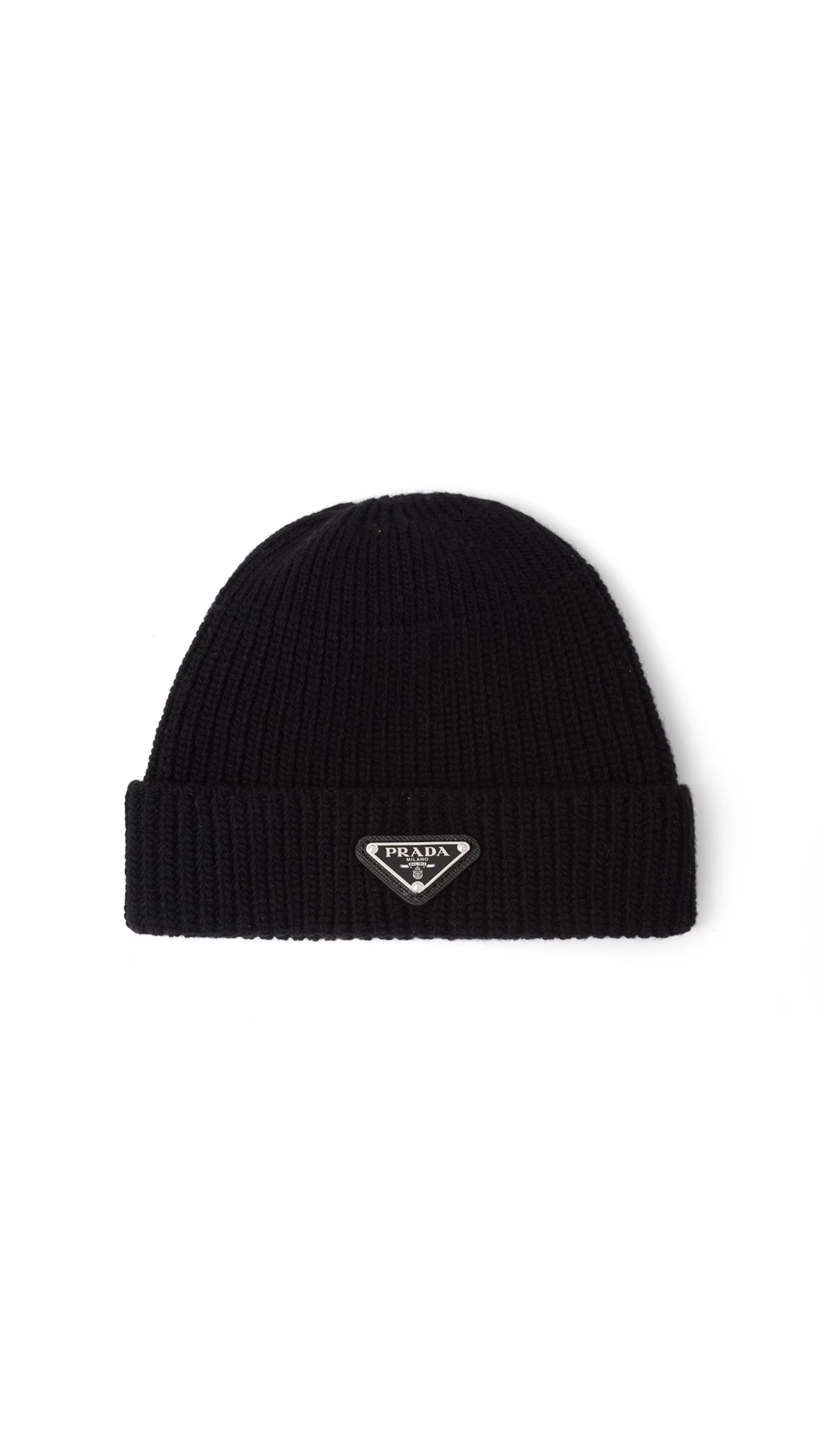 Wool and Cashmere Beanie - Black