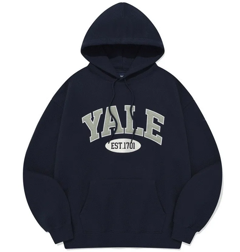 YALE  |Unisex Nylon Street Style Bi-color Long Sleeves Plain Cotton