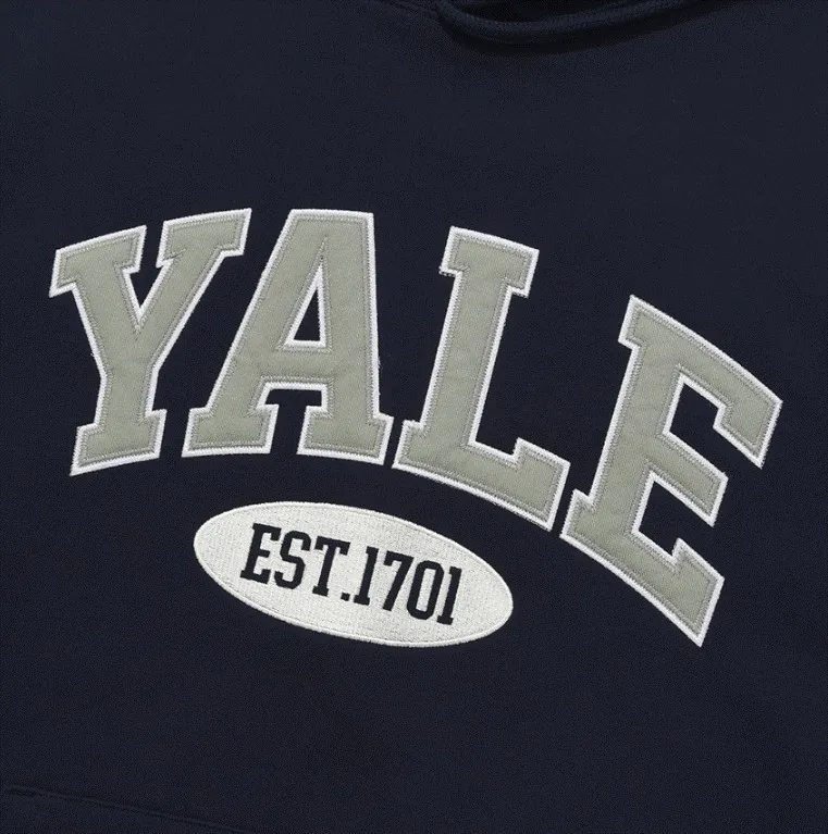 YALE  |Unisex Nylon Street Style Bi-color Long Sleeves Plain Cotton