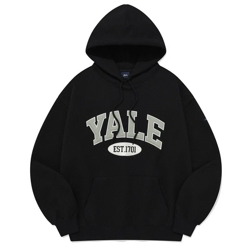 YALE  |Unisex Nylon Street Style Bi-color Long Sleeves Plain Cotton