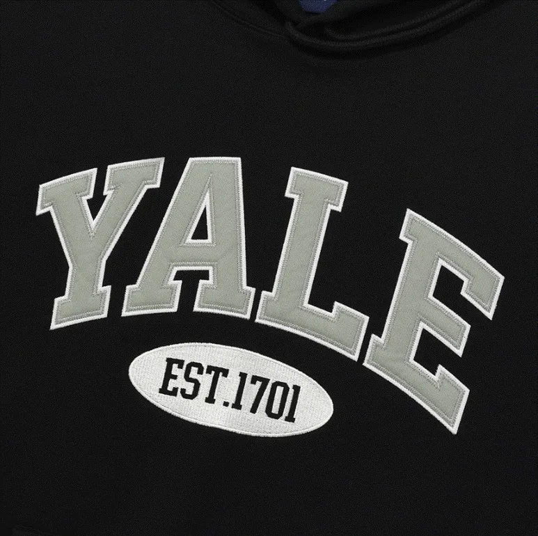 YALE  |Unisex Nylon Street Style Bi-color Long Sleeves Plain Cotton