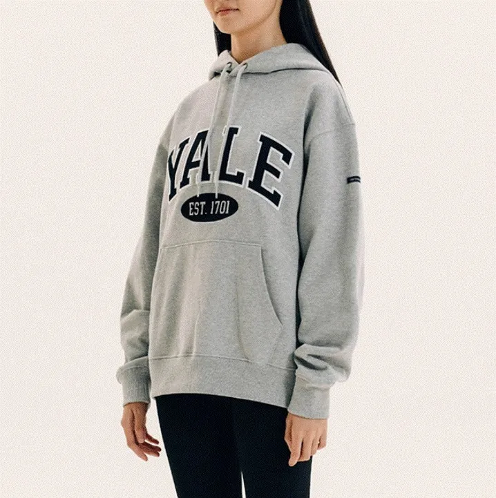 YALE  |Unisex Nylon Street Style Bi-color Long Sleeves Plain Cotton