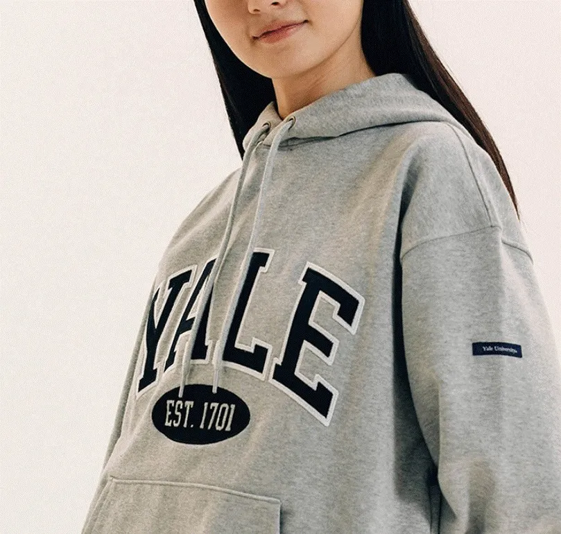 YALE  |Unisex Nylon Street Style Bi-color Long Sleeves Plain Cotton