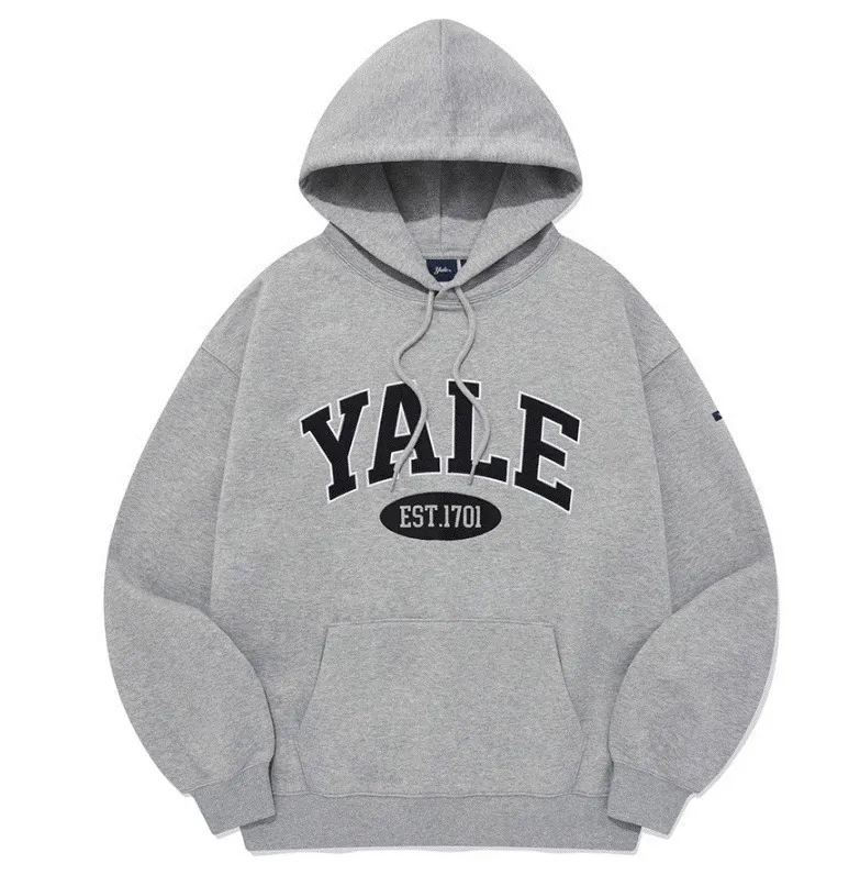 YALE  |Unisex Nylon Street Style Bi-color Long Sleeves Plain Cotton