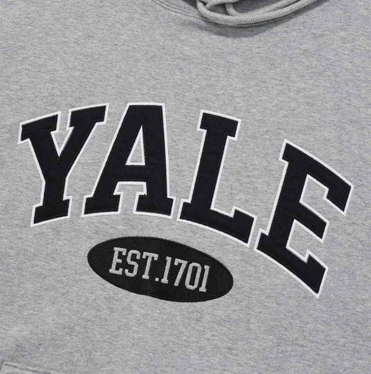 YALE  |Unisex Nylon Street Style Bi-color Long Sleeves Plain Cotton