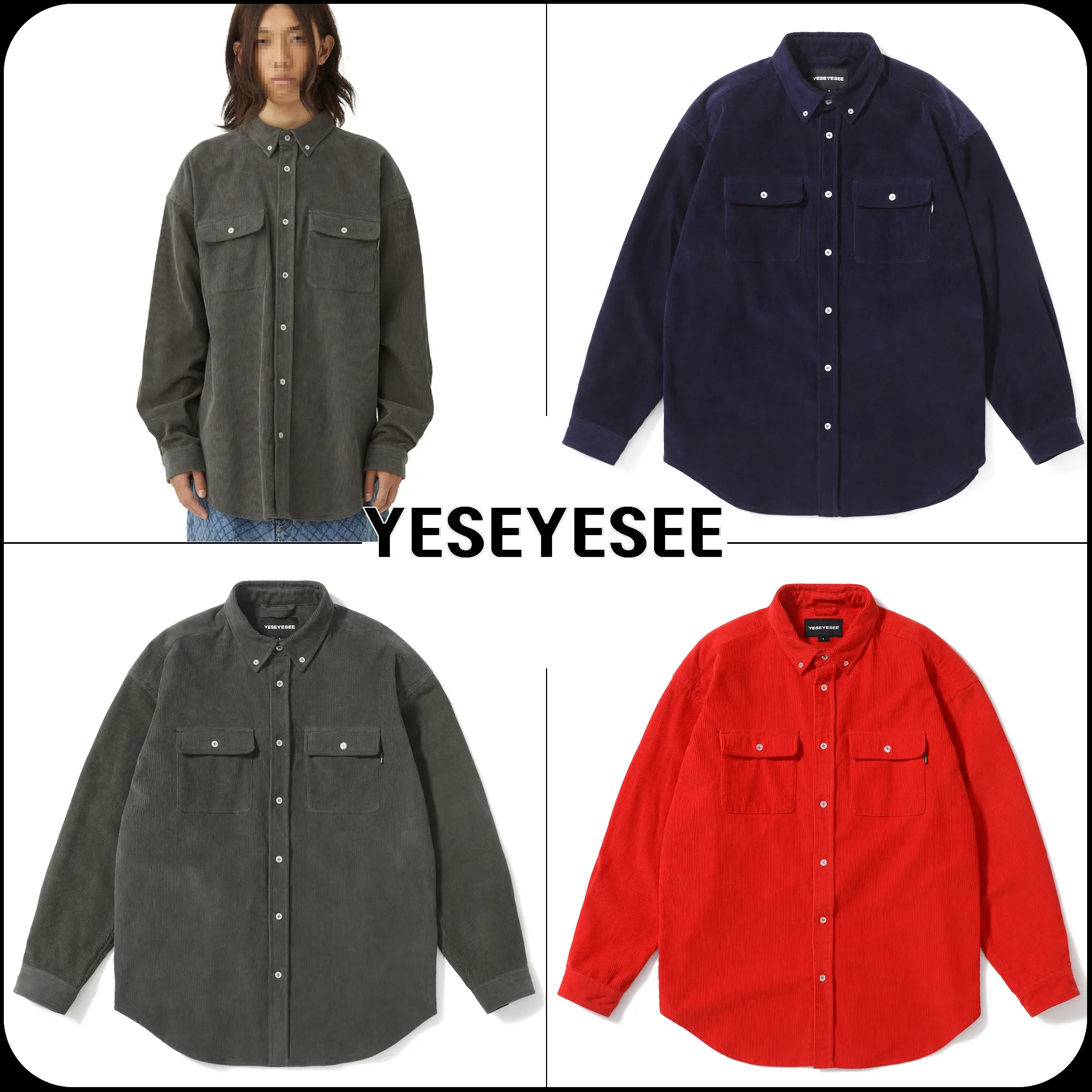 YESEYESEE  |[YESEYESEE] ★ Corduroy Shirts